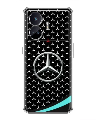 Чехол для Realme GT5 с картинкой «Mercedes — бирюзовый акцент»