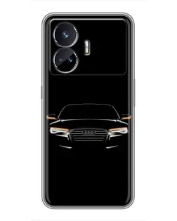 Чехол для Realme GT5 с картинкой «Audi — ночной контур»