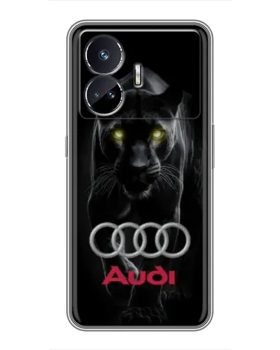 Чехол для Realme GT5 с картинкой «Пантера и Audi»