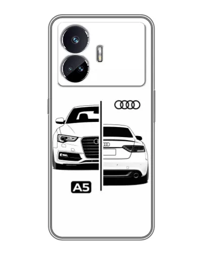 Чехол для Realme GT5 с картинкой «Audi — контрастный дизайн»