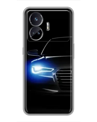 Чехол для Realme GT5 с картинкой «Неоновый взгляд Audi»