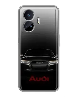 Чехол для Realme GT5 с картинкой «Audi — градиентный контур»