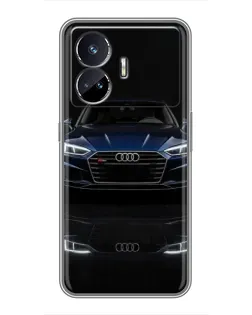 Чехол для Realme GT5 с картинкой «Audi — ночное отражение»