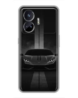 Чохол для Realme GT5 з картинкою «Lamborghini симетрія доріг»