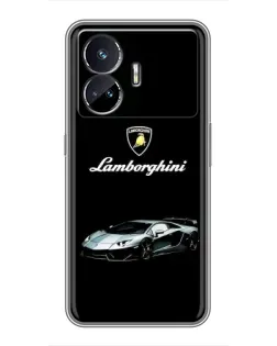 Чохол для Realme GT5 з картинкою «Логотип Lamborghini класика»