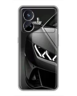 Чохол для Realme GT5 з картинкою «Lamborghini фари деталізація»