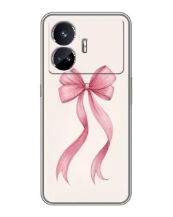 Чехол для Realme GT5 с картинкой «Розовый бант»