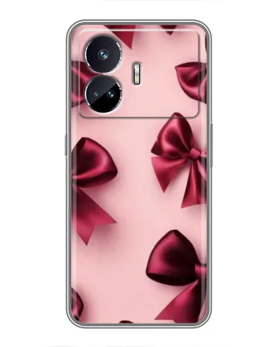 Чехол для Realme GT5 с картинкой «Бордовый атлас»