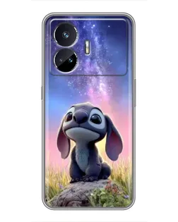 Чехол для Realme GT5 с картинкой «Стич на рассвете»