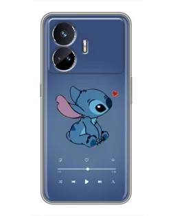Чехол для Realme GT5 с картинкой «Музыкальный Stitch»