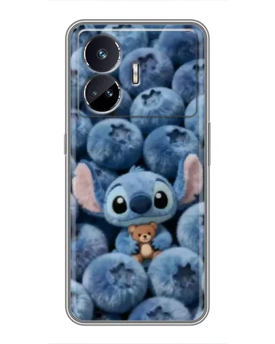 Чехол для Realme GT5 с картинкой «Стич и голубика» Чехол для Realme GT5 с картинкой «Стич и голубика»