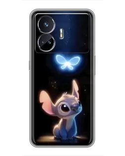 Чехол для Realme GT5 с картинкой «Сияющий Стич»