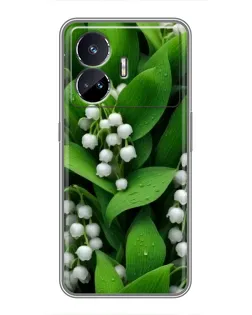 Чехол для Realme GT5 с картинкой «Ландыши в зелени»