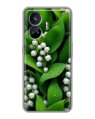 Чехол для Realme GT5 с картинкой «Ландыши в зелени»