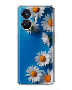 Чехол для Realme GT5 с картинкой «Белоснежные маргаритки»