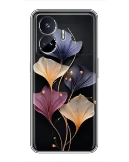 Чехол для Realme GT5 с картинкой «Лиловые цветы грации»