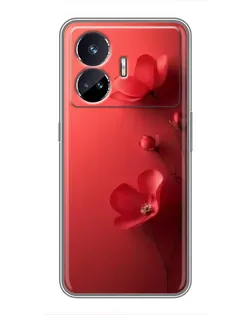 Чехол для Realme GT5 с картинкой «Маковые соцветия»