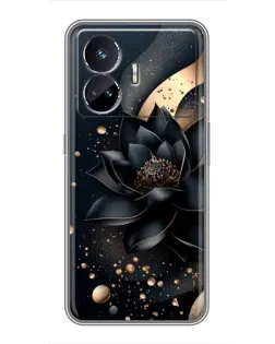 Чехол для Realme GT5 с картинкой «Черный лотос»