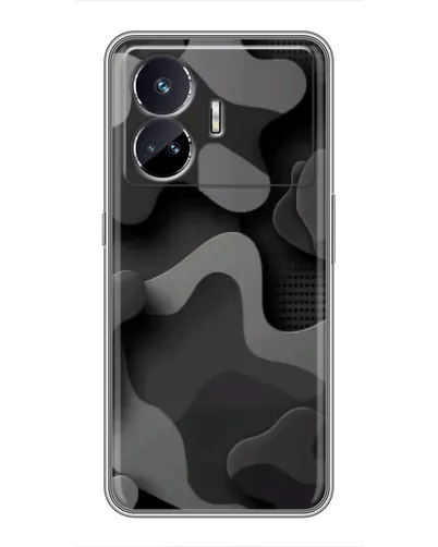 Чехол для Realme GT5 с картинкой «Темный абстрактный камуфляж»