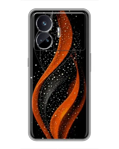 Чехол для Realme GT5 с картинкой «Огненная звездная волна»