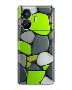 Чехол для Realme GT5 с картинкой «Яркая неоновая галька»