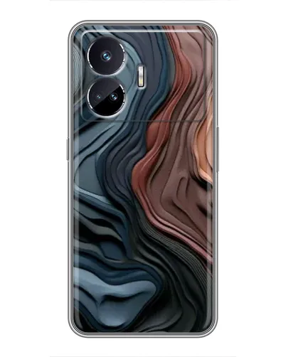 Чехол для Realme GT5 с картинкой «Цветные волны каньона»