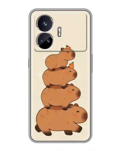Чехол для Realme GT5 с картинкой «Башня из капибар»