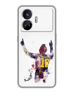 Чехол для Realme GT5 с картинкой «Messi Barca»