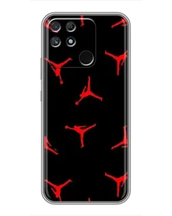 Чохол для Realme NARZO 30A з картинкою «Jordan Red Pattern»