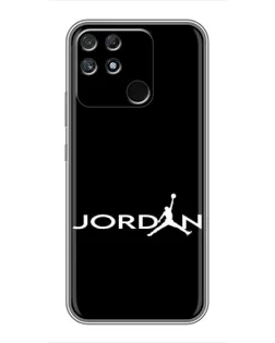 Чохол для Realme NARZO 30A з картинкою «Jordan White Logo»