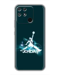 Чохол для Realme NARZO 30A з картинкою «Jordan Blue Fire»