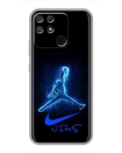 Чохол для Realme NARZO 30A з картинкою «Jordan Neon Blue»
