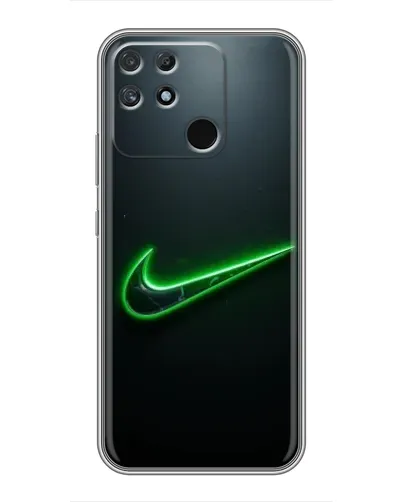 Чохол для Realme NARZO 30A з картинкою «Неоновий контур Nike»