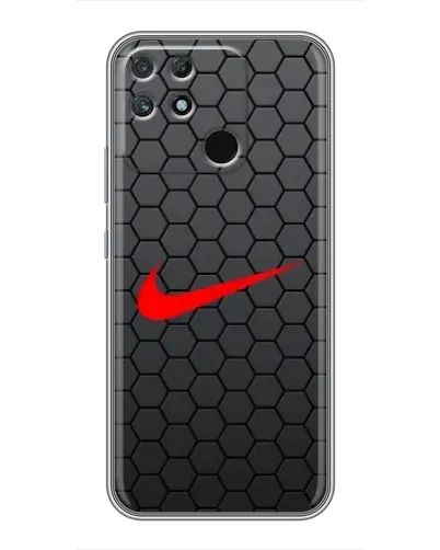 Чохол для Realme NARZO 30A з картинкою «Nike — карбонова сітка»