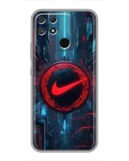 Чохол для Realme NARZO 30A з картинкою «Техногенний стиль Nike»