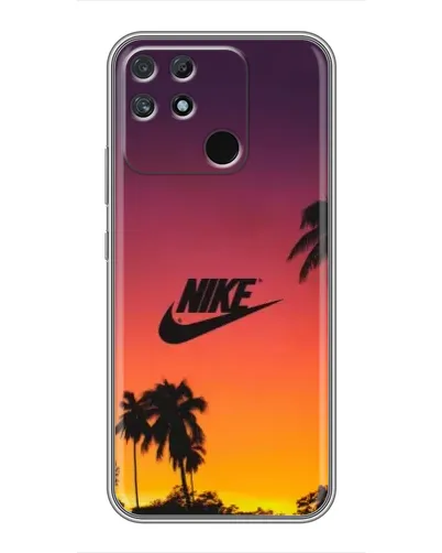 Чохол для Realme NARZO 30A з картинкою «Nike на заході сонця»