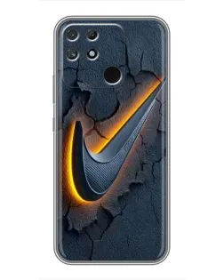 Чохол для Realme NARZO 30A з картинкою «Об'ємний логотип Найк»
