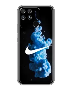 Чохол для Realme NARZO 30A з картинкою «Nike та синій дим»