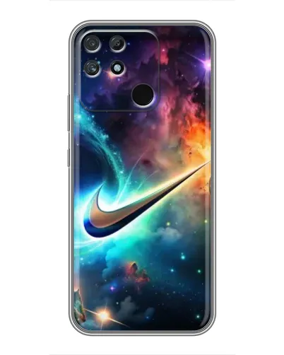 Чохол для Realme NARZO 30A з картинкою «Космічний Nike Swoosh»