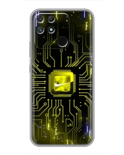 Чохол для Realme NARZO 30A з картинкою «Nike — золота іскра»