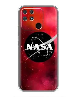 Чохол для Realme NARZO 30A з картинкою «NASA — червона туманність» Чохол для Realme NARZO 30A з картинкою «NASA — червона туманність»