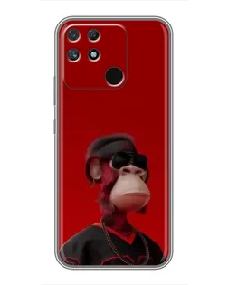 Чохол для Realme NARZO 30A з картинкою «Bored Ape в червоному»