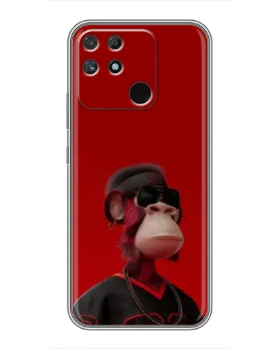 Чохол для Realme NARZO 30A з картинкою «Bored Ape в червоному»