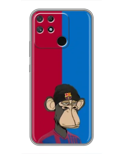Чохол для Realme NARZO 30A з картинкою «Bored Ape — фанат Барси»