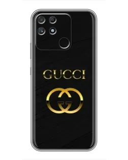 Чохол для Realme NARZO 30A з картинкою «Золотий логотип Gucci»