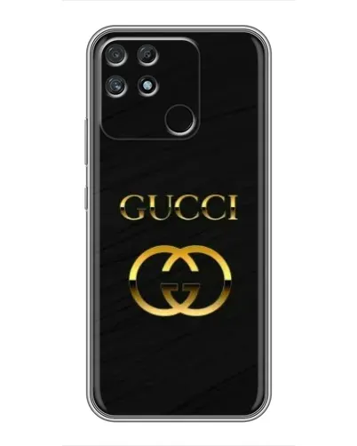 Чохол для Realme NARZO 30A з картинкою «Золотий логотип Gucci»