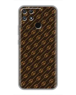 Чохол для Realme NARZO 30A з картинкою «Gucci — золоті діагоналі»