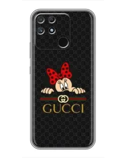 Чохол для Realme NARZO 30A з картинкою «Мінні Маус Gucci — чорний»