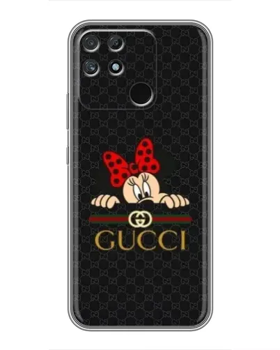 Чохол для Realme NARZO 30A з картинкою «Мінні Маус Gucci — чорний»