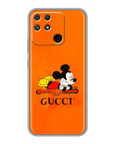 Чохол для Realme NARZO 30A з картинкою «Міккі Маус Gucci — помаранч»